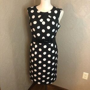 Studio I polka dot black white dress 8